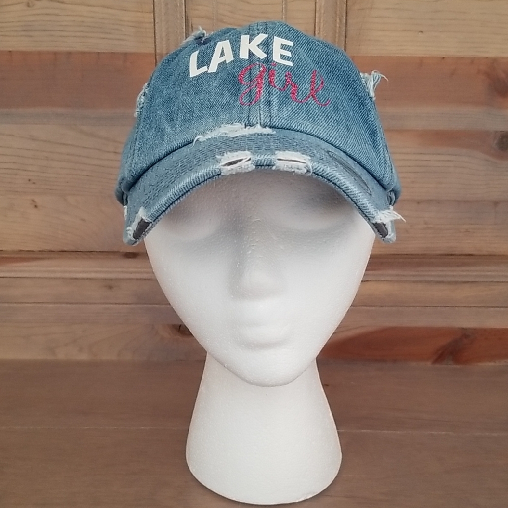 KBETHOS Vintage Distressed Lake Girl Ballcap